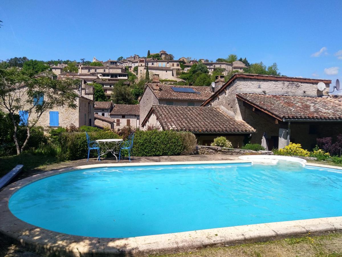 Au Coeur De Bruniquel - Magnifique Villa En Pierres Pour 7 Personnes - Piscine Privee - Poele - Vue Imprenable Sur Le Village - Jardin - Garage Kültér fotó